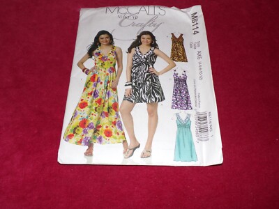   McCALL'S #6114 - LADIES ( 5 STYLE - 2 LENGTH ) SUMMER DRESS PATTERN 4-12 FF
