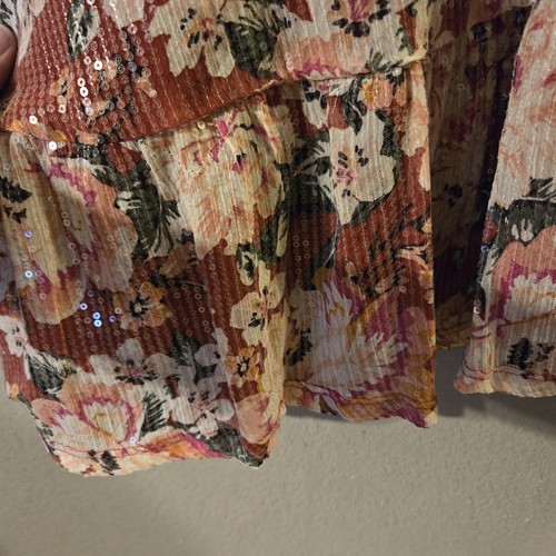 LC Lauren Conrad New Womens Multicolored Floral Long Sleeve Fit & Flare Dress 4X - Picture 9 of 13