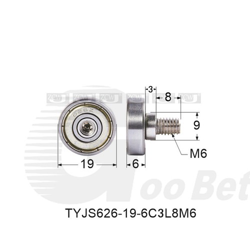 M3-M10 Thread Metal Bearing Pulley Flat Roller Guiding Wheel HEAVY DUTY Various - Picture 45 of 73