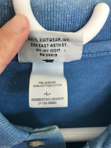 Cotton Deluxe by Anvil Herren Kragen Polo Kurzarm Hemd Hana Pa'a Logo A - Bild 5 von 12