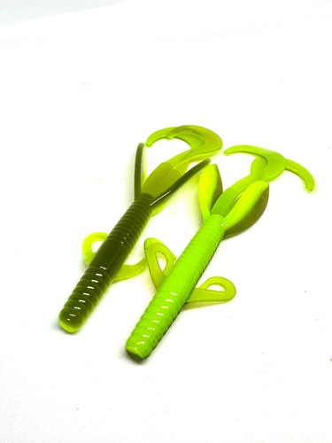 Crazy Hog Bulk Pack-4" Hand Made Multiple Colors Bass Fishing lure creature bait - Picture 12 of 20