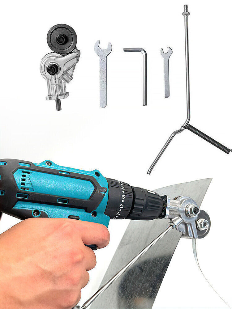 Electric Drill Refitting Metal Plate Shear Cutter Attachment Saw