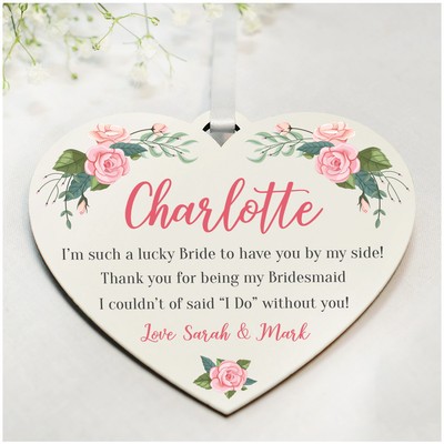 Flower Girl Personalised Will You Be Wedding Party Gifts A3 Prints and Frames Maid of Honour 18mm Wooden Blocks A5 Will You Be Presents for Wedding Party Favours A4 Will You Be My Bridesmaid