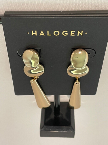 Gold Drop Earrings by Halogen from Nordstroms New with Tags - Picture 7 of 8