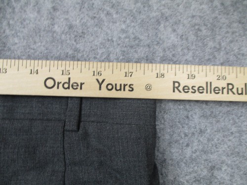 Nordstrom JB Britches Pants Mens 36 Gray Dress 100% Wool Flat Front Cuffed 36x28 - Picture 7 of 9