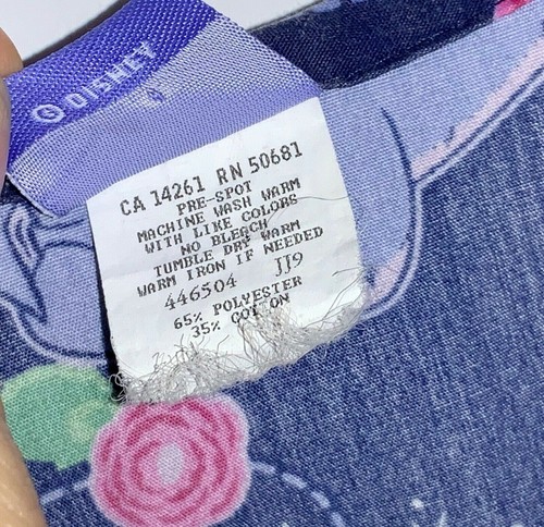 Disney Eeyore Floral Nurse Scrub Top - Picture 4 of 9