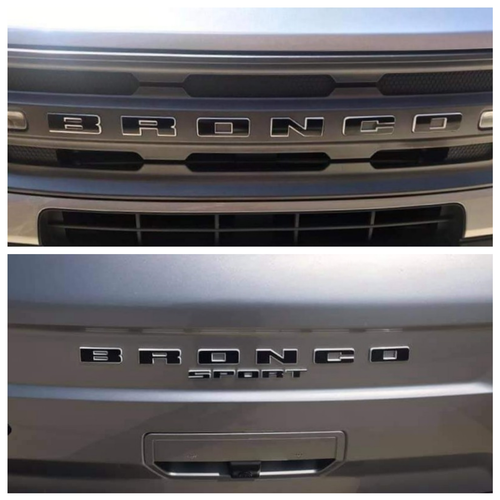 Full Set Bronco Sport Letter Overlays Specialty Vinyl