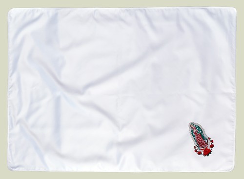 Baby Christening Baptism White Blanket Gold Silver Embroidery Lady of Guadalupe - Picture 33 of 39