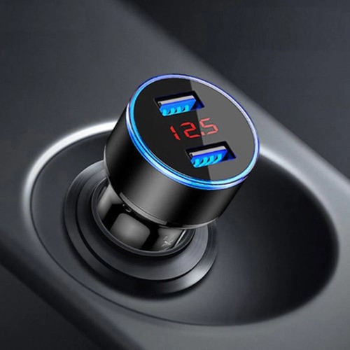 Dual USB Car Charger 4.8A Fast Charging Power Adapter for iPhone Samsung etc. - 第 1/1 張圖片