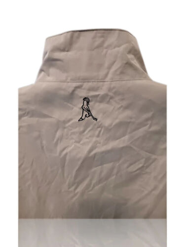 PING Sz L Quarter Snap Pullover Short Sleeve Golf Windbreaker, Beige. NS-8 - Picture 6 of 10