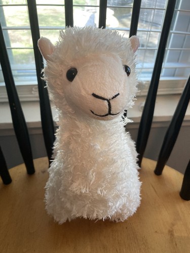 White Plush Standing Llama 12 Inch from Burton & Burton Stuffed Animal