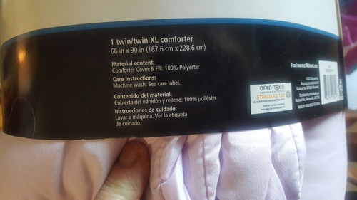 Mainstays Hypoallergenic Down Alternative Comforter, Twin/Twin XL, Lilac NEW - Picture 4 of 6