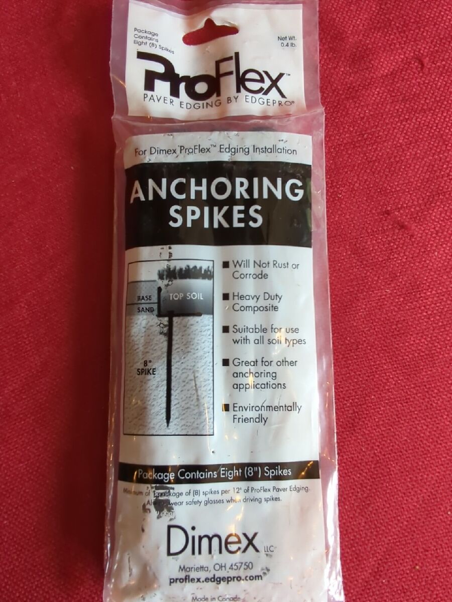 ProFlex Paver Edging Anchoring Spike Pack, (8) 8 in. Spikes ProFlex Paver Edging Anchoring Spike Pack, (8) 8 in. Spikes