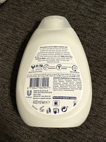 Baby Dove lozione per la cura della pelle sensibile 13,5 oz - Foto 2 di 3