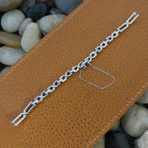 Seiko Japan B Ladies Silver Tone nos Unused Vintage Watch Band - Picture 7 of 8