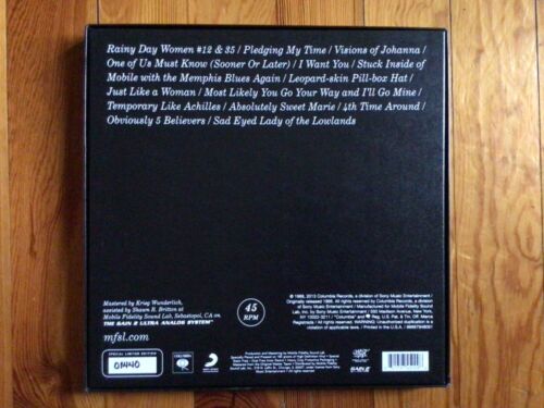 Bob Dylan- Blonde On Blonde/MFSL #01440 45rpm 3x Lp Records Box Set, NM!!! - Picture 2 of 5