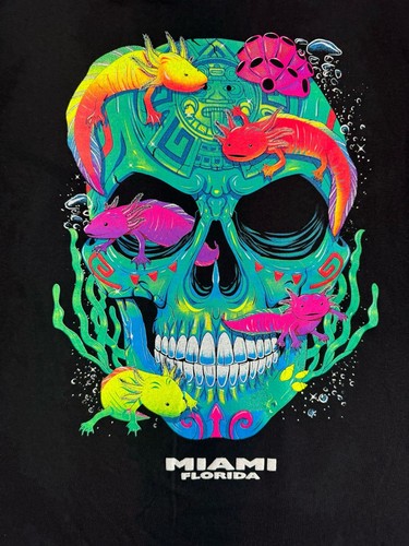 MagicTees Herren Neon Glowing Shirt, Kurzarm, Schwarz - Bild 24 von 35