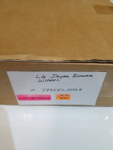LG 5835EL1002A Dryer Blower Wheel New part OEM - Picture 4 of 4