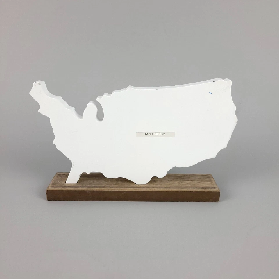 American Flag Wooden Tabletop Standing Sign Thin Blue Line USA  8x5"  - Image 2 of 4