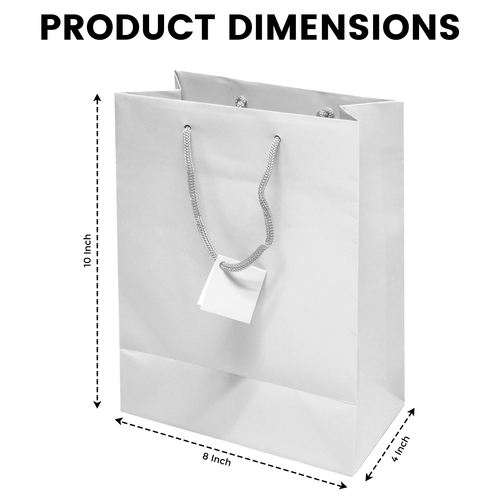 Matte Euro Tragetasche Papier Geschenk Seil Griff Einkaufstasche Geburtstag - 10er Pack - Bild 90 von 95