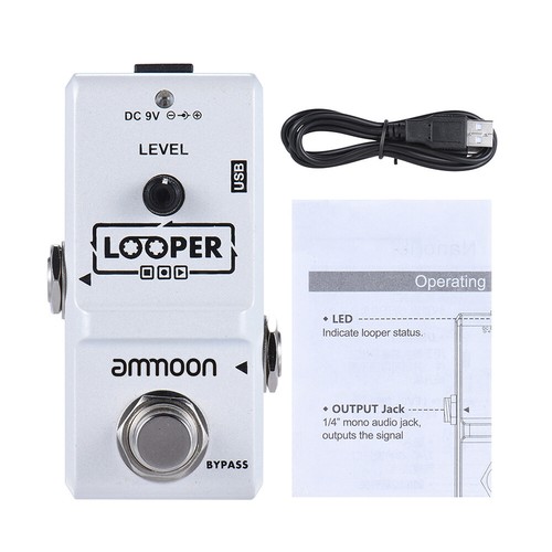 ammoon Nano Loop Guitar Effect Pedal Looper Unlimited Overdubs 10 Mins Recording - Picture 8 of 8