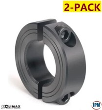 2-PACK! 1-1/2" ID 2-PC Steel Clamp Collar, BO Climax Metal G2SC-150-B BRAND NEW!