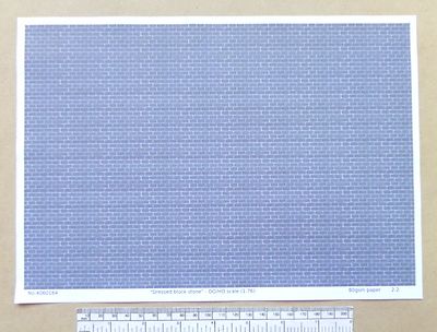 /"yellow roof tile/" self adhesive vinyl A4 sheet OO//HO gauge 1:76 scale