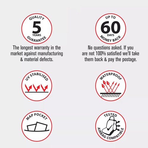 Mazda BT-50 B19 B30 TF Dual 2020-On Custom Canvas FRONT Grey Car Seat Covers - Picture 9 of 12