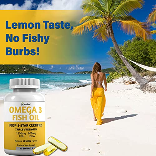 Best Fish Oil Omega 3 Supplement for Women & Men. Heart 90 Count (Pack of 1) - Picture 6 of 8