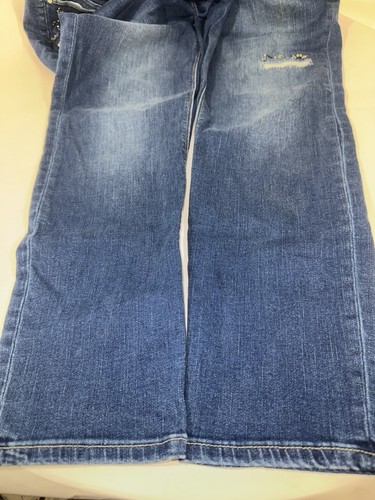 Pantalones de mezclilla White House Black Market talla 14 azul oscuro ajustados elásticos detalles de cuentas - Imagen 7 de 13