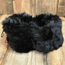 UGG FAUX FUR HEADBAND WOMENS O/S ~ BLACK