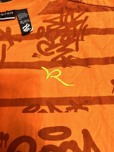 Rocawear Shirt Youth XL 18 20 Boys Orange Casual Graphic Tee Short Sleeve - Picture 4 of 8