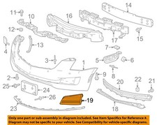 GM OEM 15-19 ATS Front Bumper Grille Bumper Components-Trim Bezel 23260823