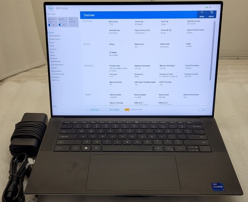 Dell XPS 15 9520 i7-12700H 2.30GHz 16GB DDR5 GeForce RTX 3050 No OS/SSD/HDD