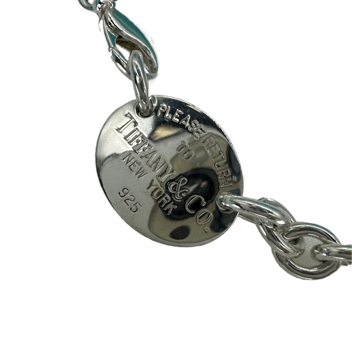 Tiffany & Co. Return to Tiffany Oval Tag Necklace Sterling