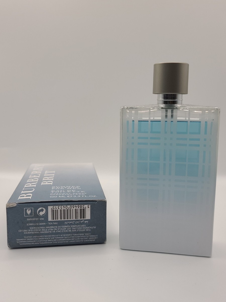 BURBERRY BRIT SUMMER EDITION MEN 3.3/3.4 OZ EDT SPRAY UNBOX | eBay