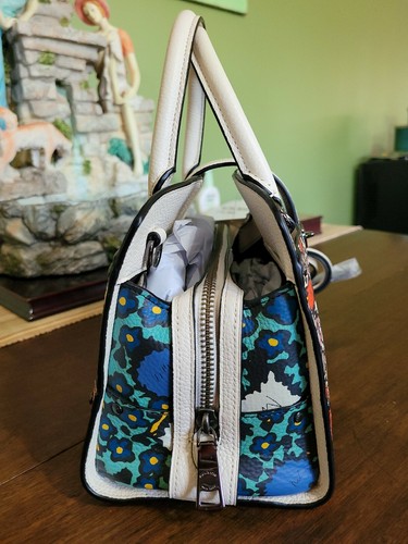 COACH LITTLE CROSSBODY PURSE "SMALL MERCER" MULTI FLOWER NWT $350 - Picture 4 of 12