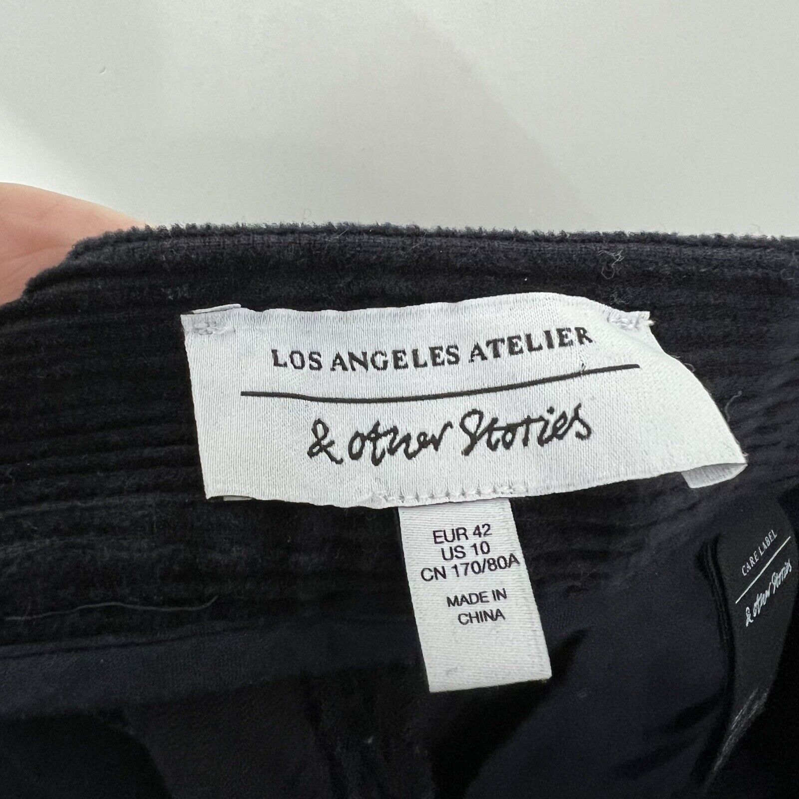 & Other Stories Relaxed Corduroy Trousers in Navy… - image 8