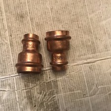Lot Of 2 Nibco 3/4 x 1 1/4  Press Copper Reducing Coupling Reducer