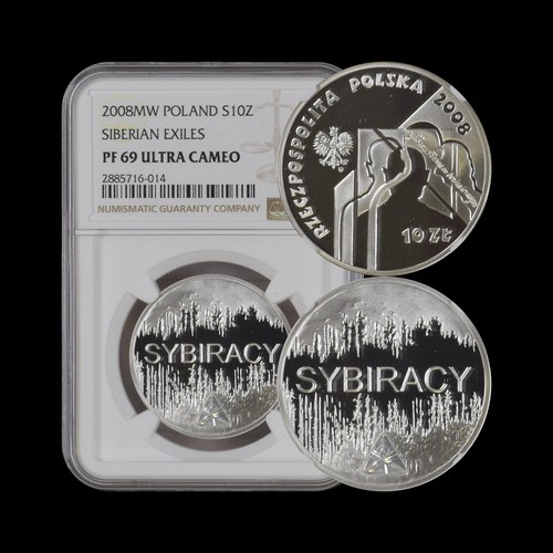 POLAND. 2008, 10 Zlotych, Silver - NGC PF69 - Siberian Exiles, Crystal ❄️ 14 - Picture 1 of 5