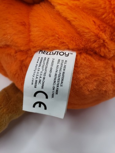 Kellytoy Plush  Soft 14"Bear In Pumpkin Costume Halloween - Picture 8 of 10
