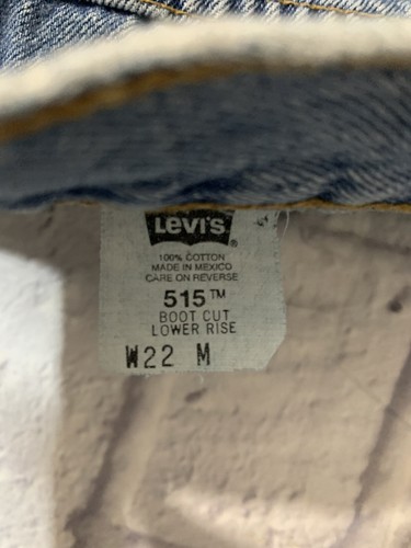 Levis 515 Vintage Jeans Bootcut Low Rise 22 Plus - Picture 13 of 13
