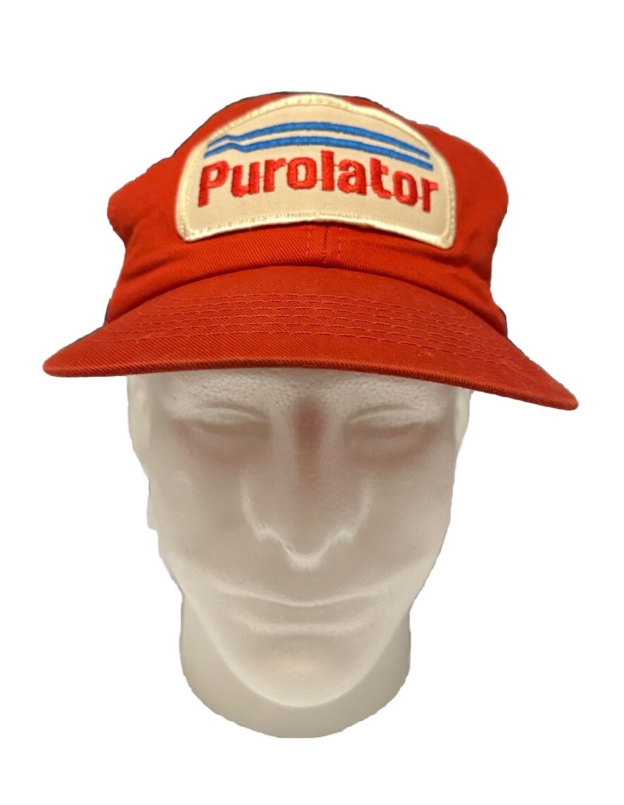 Casquette Vintage Purolator Années 80 USA En Denim - Snapback, Logo Filtre à Huile, Style Déstressé