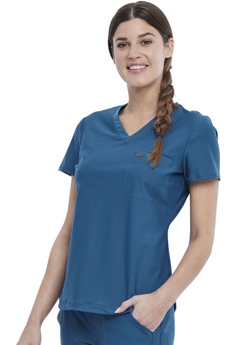Top de cuello en V metible con forma de exfoliantes Caribbean Cherokee CK819 coche - Imagen 2 de 6