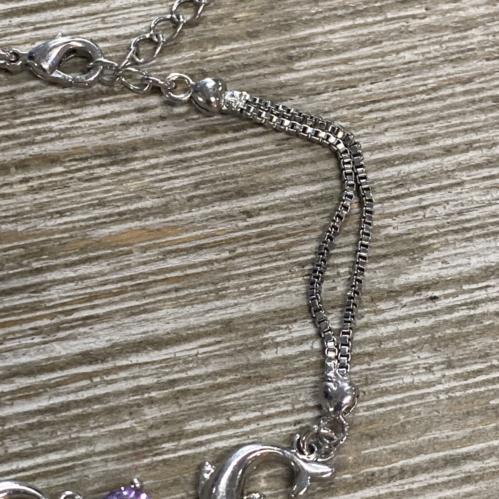 Dolphin Sterling Silver 925 Adjustable Bracelet W… - image 4