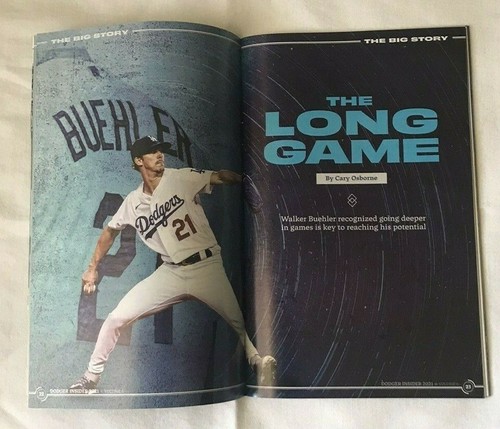 LOS ANGELES DODGERS REVISTA INSIDER Walker Buehler 7/2021 con Dodger Stad. Guía - Imagen 2 de 4