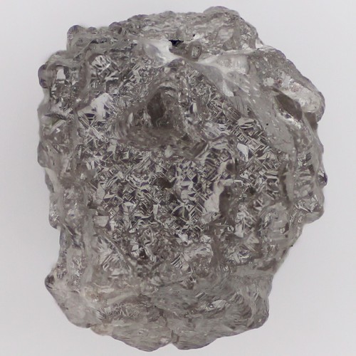 3.34 CT Genuine Raw Loose Diamond, Uncut and Natural Gray Brown Gemstone - Picture 7 of 8