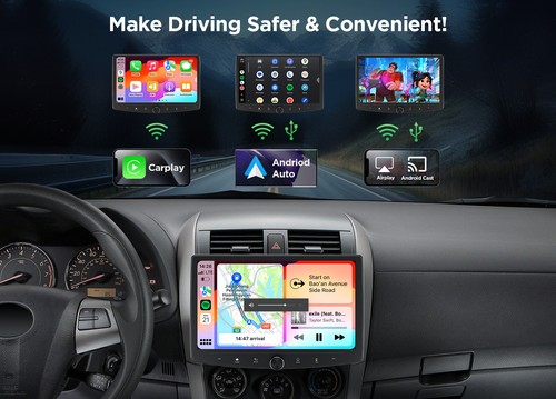6+64GB 10" Android 13 Car Stereo Radio Carplay GPS Navi WIFI 4G Double 2 Din DSP - Picture 5 of 21
