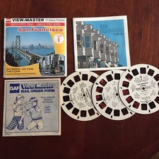 Vintage View-Master 3-Reel Set San Francisco Bay Bridge Complete Booklet EUC A29