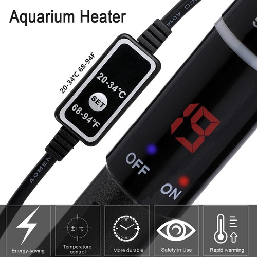 Titanium Aquarium Heater 500W Submersible Tropical Fish Tank Heating Rod w/ LED - Picture 4 of 16